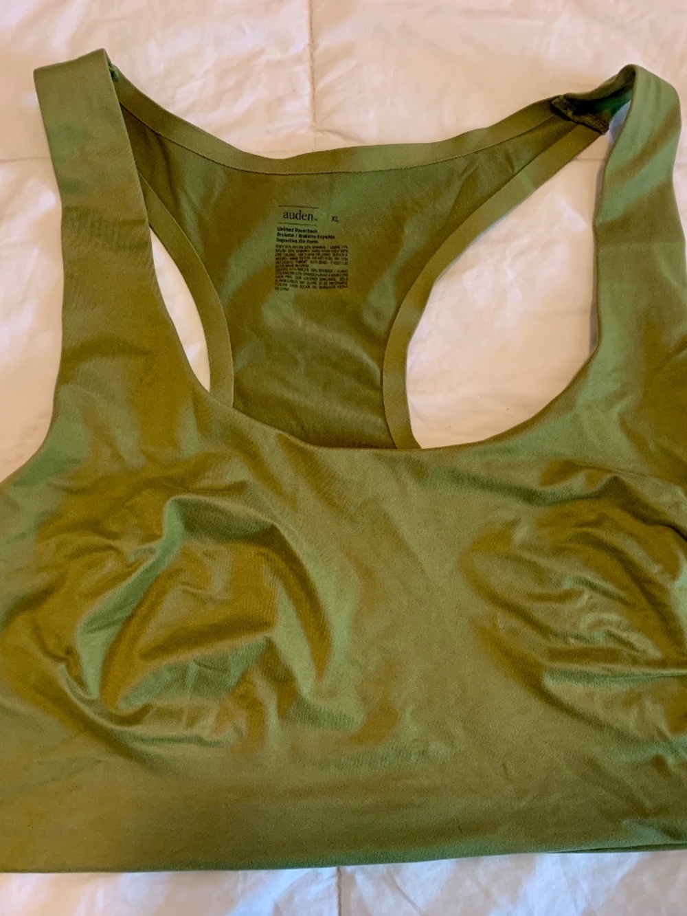 Auden Comfort Straps Sports Bra | Green| XL